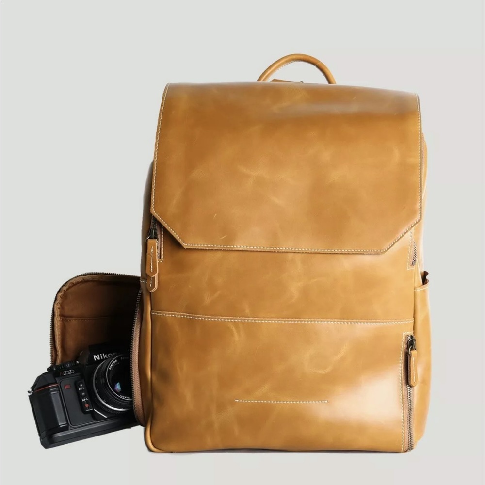 Atlas Supply Co. Leather Backpack